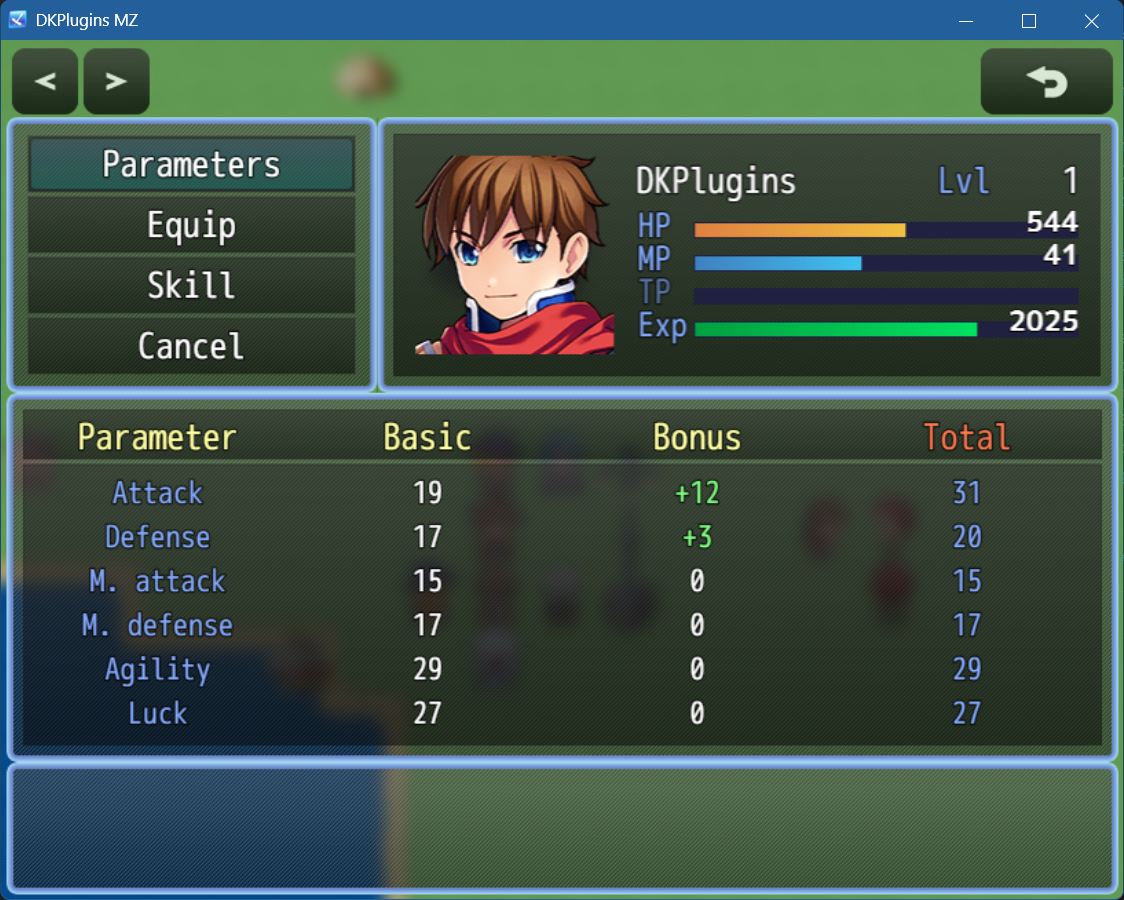 Status Menu Core - DK Plugins